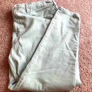 Banana Republic High-Rise Mint Skinny Jean Sz 33